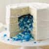 Gender reveal cake Bleu Oise